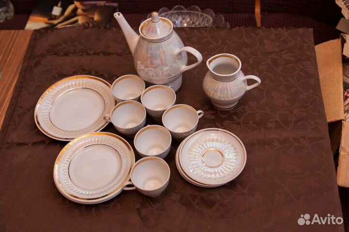 Чайный, кофейный сервиз «Перламутр» мфз
