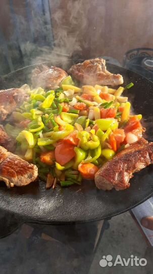 Садж чугунный с подставкой