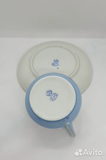 Чайная пара фарфор Кузнецов Песочное