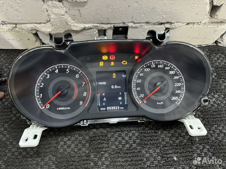 Приборка Lancer x Ralliart цветная русский язык