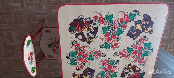 Детский стол хохлома