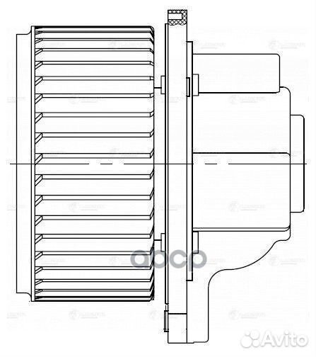 Э/вентилятор отоп. для а/м SsangYong Rexton II