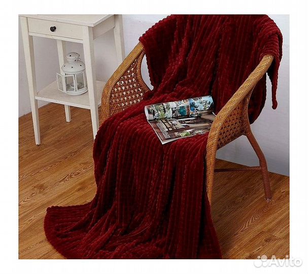 Плед GoodNight Велсофт Velvet 150х200, вишня