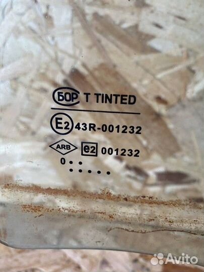 Стекло двери задней левой Renault Logan