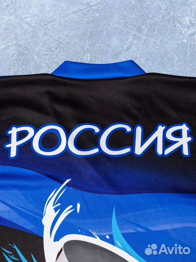 Хоккейная майка волк (цвет:синий, 28-42р.)