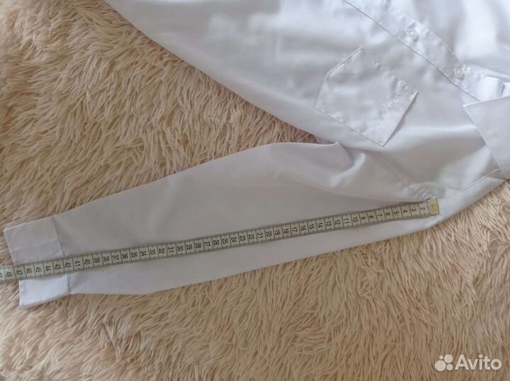 Рубашка белая в школу на мальчика 128