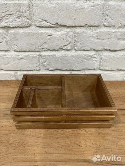 Органайзер из дерева, подставка на стол деревянная