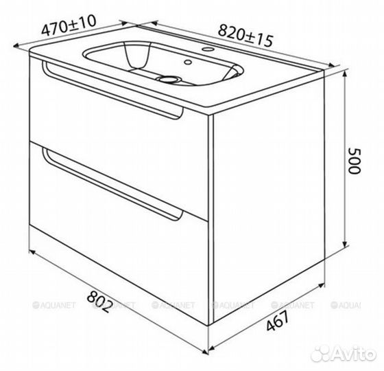 Iddis EDI80C0i95 Тумба под раковину