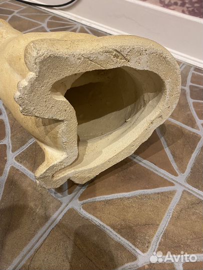 Фигура кот из шамотной глины