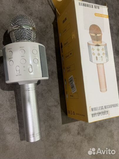 Микрофон беспроводной Bluetooth блютуз с колонкой