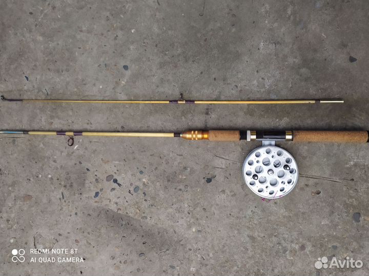 Спиннинг и катушка советский
