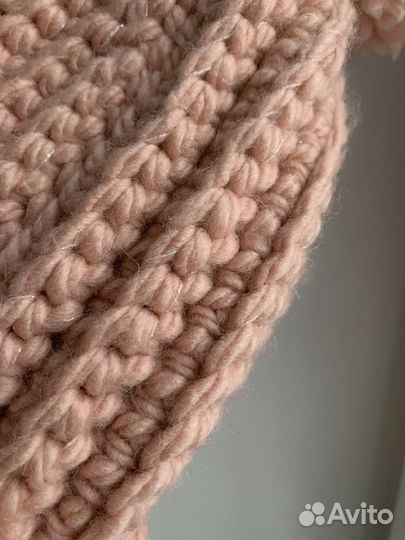 Шапка вязаная ручная работа