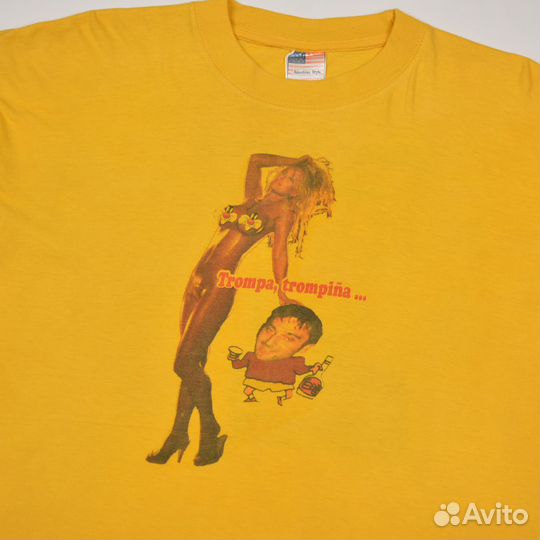 Винтажная футболка с забавным принтом