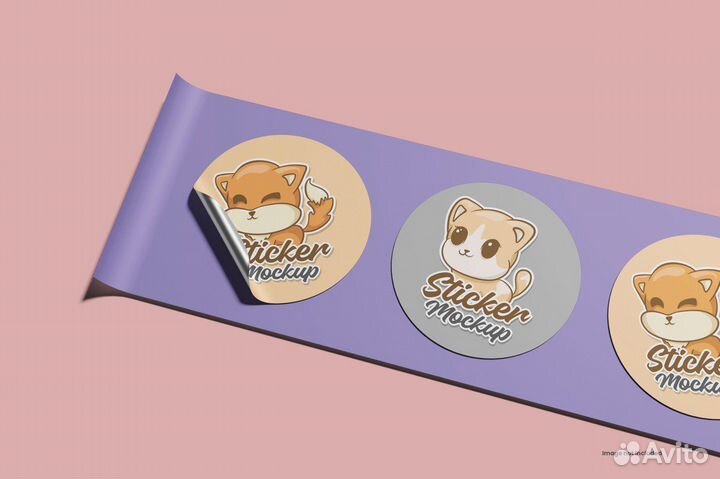 Печать наклеек и стикеров