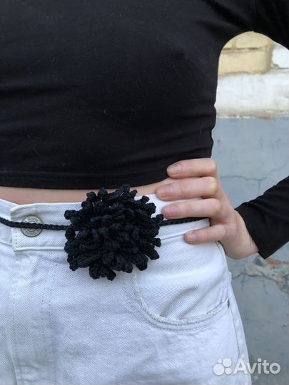 Цветок-кроше на голову/шею/запястье/пояс/сумку