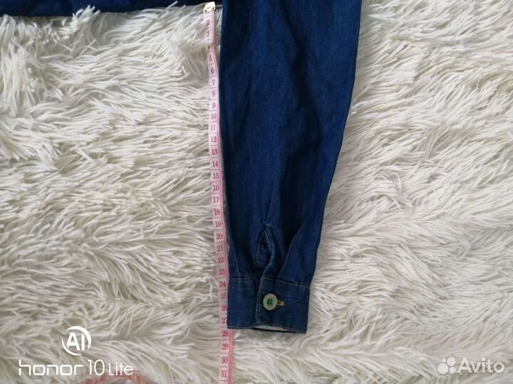 Джинсовая рубашка р98-104