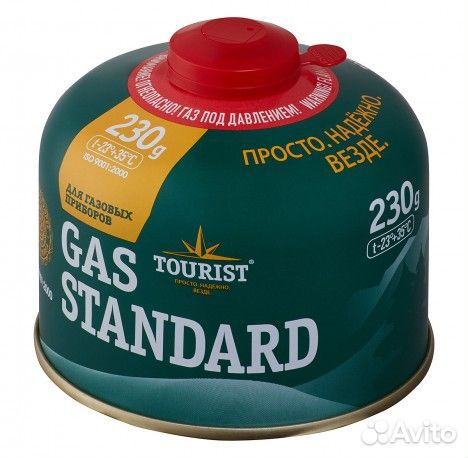 Баллон газовый резьбовой tourist standard 230 г