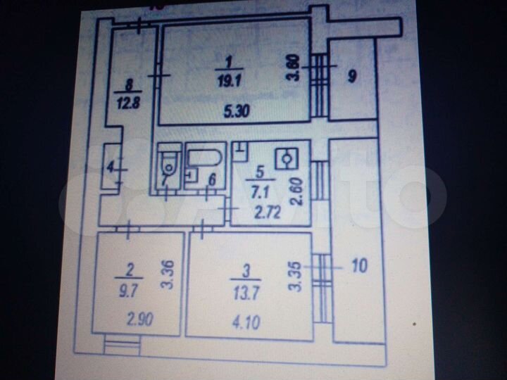 3-к. квартира, 78 м², 5/13 эт.