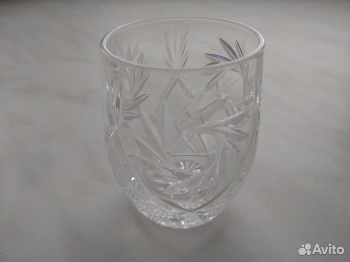 Набор хрустальных стопок, 90х стеклозавод 