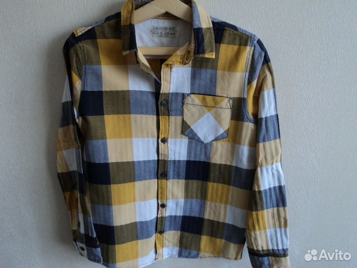 Рубашка Zara (134-140 см).Хлопок