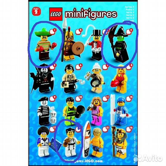 Lego Minifigures Series 2,4,5,13,14,16