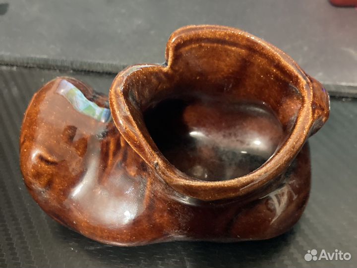 Сапог керамиеский пепельница СССР