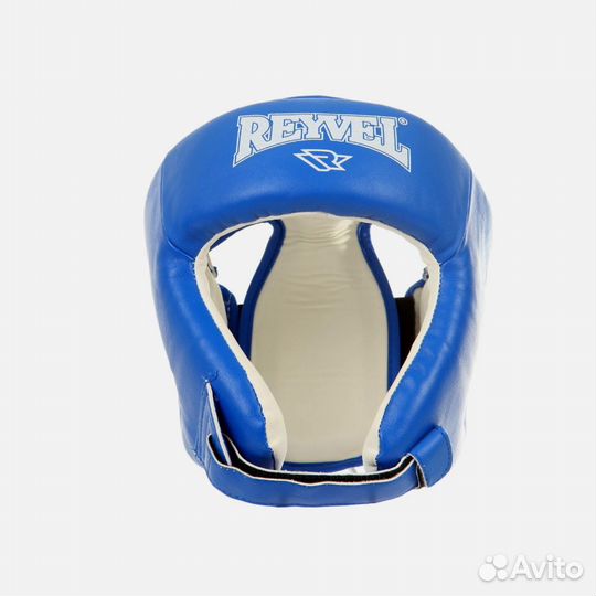 Шлем для единоборств открытый Reyvel р.M синий