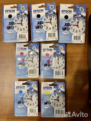 Новые оригинальные картриджи для принтера Epson