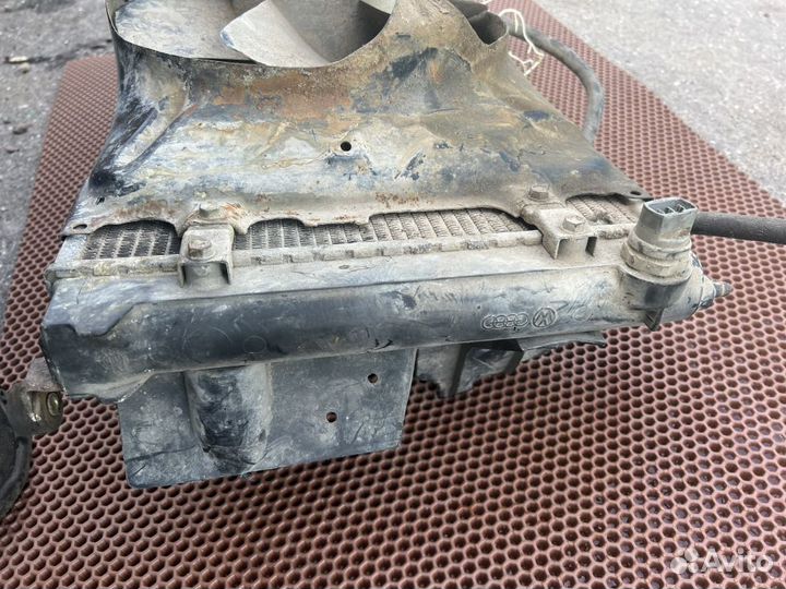 Vw golf2 радиатор + вентилятор в сборе