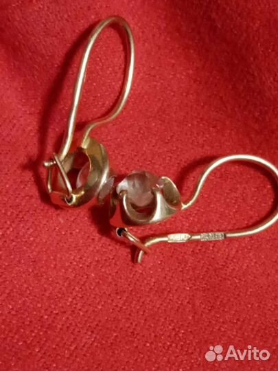 Золотые серьги СССР