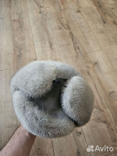 Норковая шапка мужская ушанка