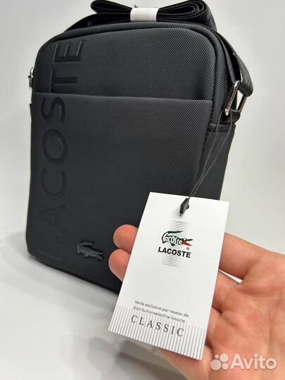 Сумка Lacoste через плечо новая чёрная