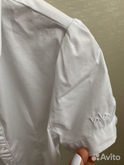 Рубашка школьная для девочки 122 Button Blue