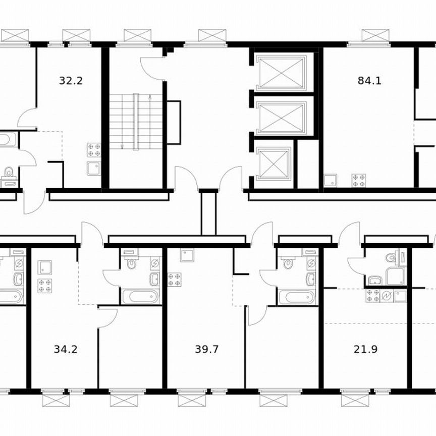 1-к. квартира, 32,2 м², 19/19 эт.