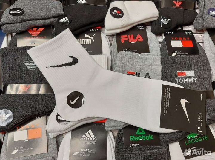 Носки Nike Adidas Puma Reebok