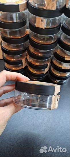 Пластиковые баночки с крышкой, тара бу