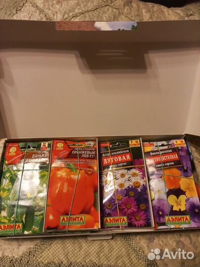 Семена Аэлита овощи зелень и цветы, 100пачек