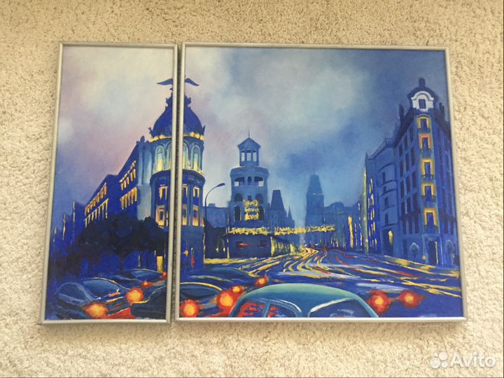 Картина дуплекс Мадрид