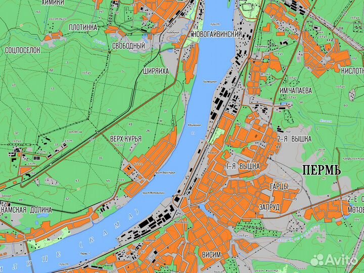 Топографическая карта Пермского края для Garmin