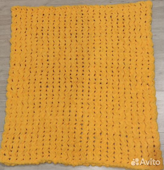 Плед детский вязаный плюшевый