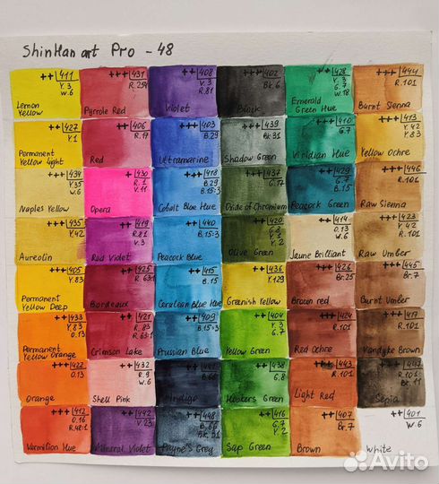 Палитра пенал для акварели, мини, для пленера