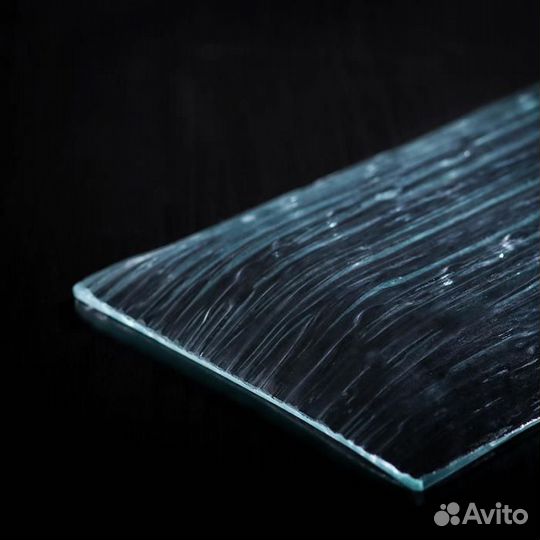 Блюдо стеклянное сервировочное «Текстура», 25,512