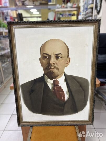 Картина на холсте (масло ) Сталин, Ленин