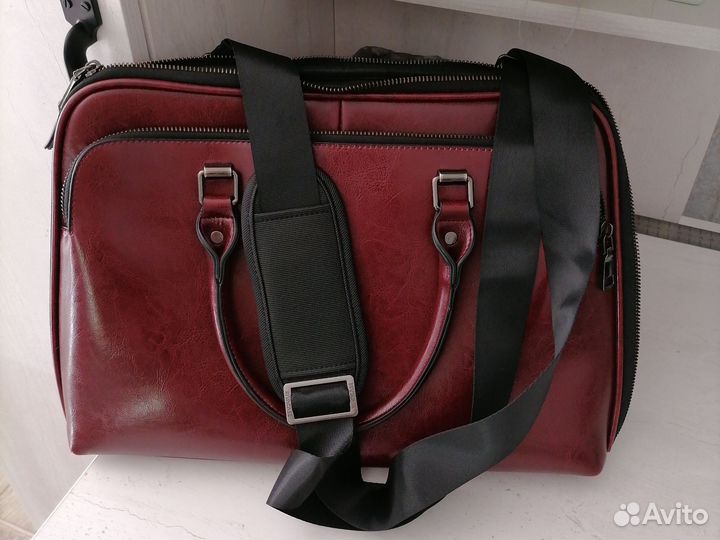 Сумка для ноутбука кожаная