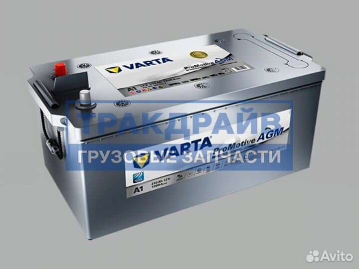 Аккумулятор 210Ah 12V 1200А + слева обратная полярность Promotive AGM