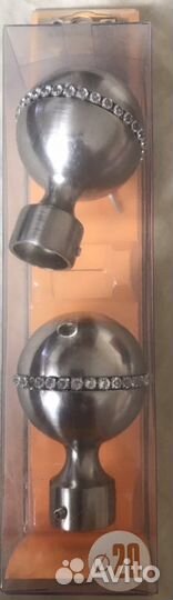 Наконечник для карнизов D20 со стразами