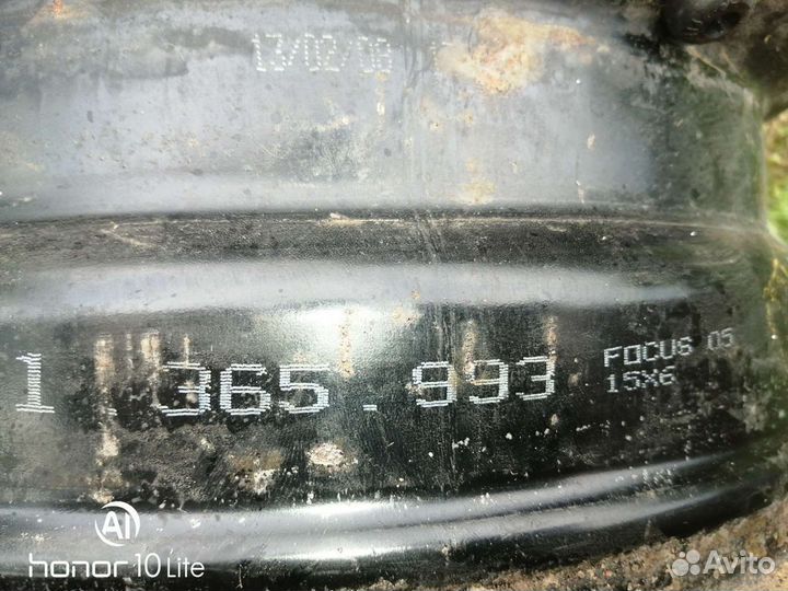Продам штампованные диски 5/108 стояли на форде
