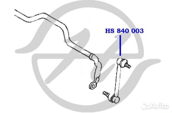 Стойка переднего стабилизатора chevrolet aveo 2007