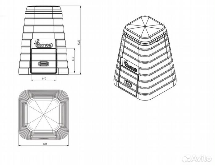 Компостер садовый