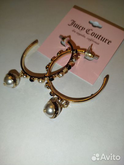 Серьги Juicy Couture кольца огромная редкость